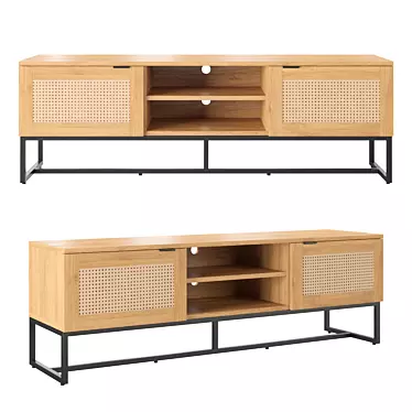 Modern Scandinavian TV Stand 3D model image 1 