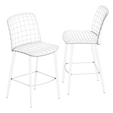 Mixu Barstool: Contemporary Elegance for Any Space 3D model image 1 