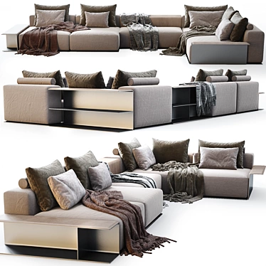 Modern Westside Sofa for Stylish Comfort 3D model image 1 