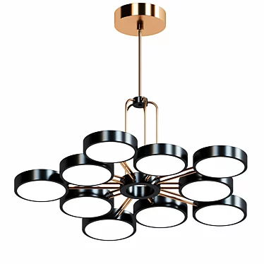 Elegant Abbott Chandelier: Studio Van den Akker 3D model image 1 