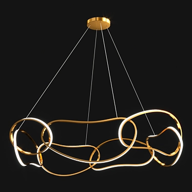 Glamourous Crystal Chandelier. 3D model image 1 