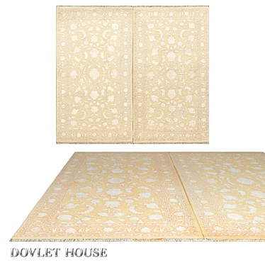 DOVLET HOUSE Carpet Pair: 16199 - Wool & Art Silk 3D model image 1 