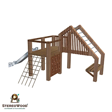 BALKWOOD CWPg169.101 Indoor Playground Set 3D model image 1 