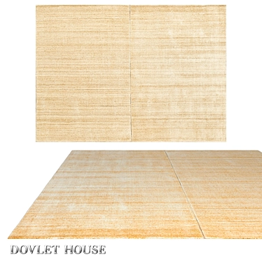 Double Carpet DOVLET HOUSE | Art 16202 | Wool & Art Silk Blend 3D model image 1 