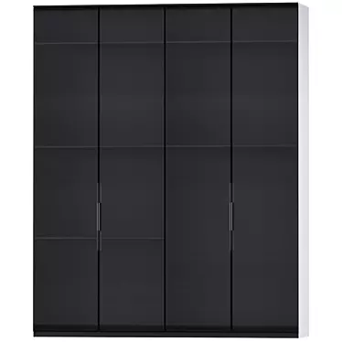 Stylish and Spacious Wardrobe 3D model image 1 