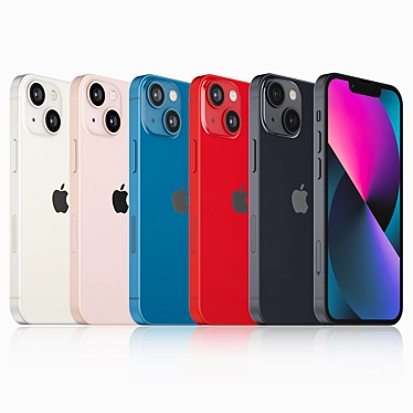  Apple iPhone 13 mini: Sleek and Colorful! 3D model image 1 