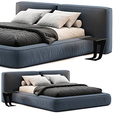 Bonaldo Fluff Bed: Luxurious & Stylish 3D model image 1 