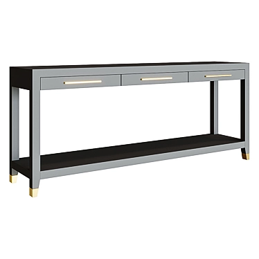 Graydon Shagreen Console - Sleek Elegance for your Space 3D model image 1 