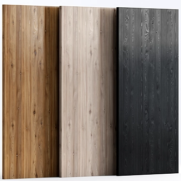 Premium Wood 7: 3 Luxurious Materials 3D model image 1 
