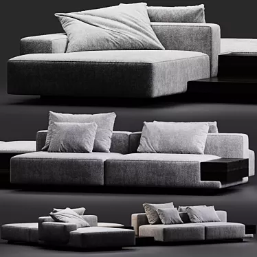 Modern Minimalist Molteni & c Marteen Sofa 3D model image 1 