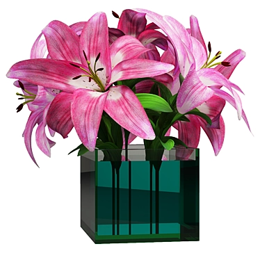 Luscious Lily Bouquet 3D model image 1 