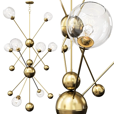 Cosmos XL Pendant Light - 8-Light Sputnik Style 3D model image 1 