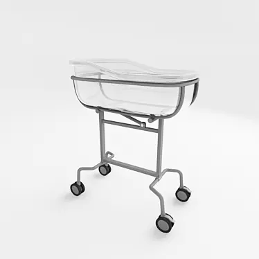 Hospital Infant Bed 3D model image 1 