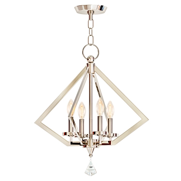 Diamond Luxe Mini Chandelier 3D model image 1 