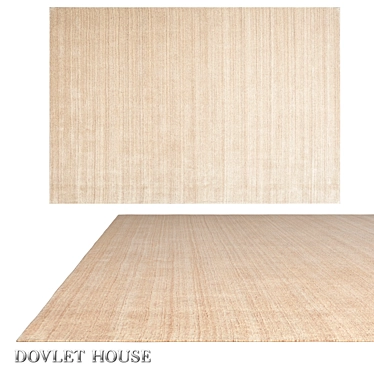 Dovlet House Silk and Wool Carpet 3D model image 1 