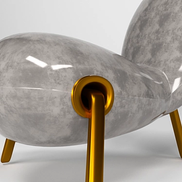 Embryo Armchair by Mark Newson 3D model image 1 