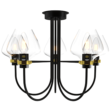 Lumion Ilona 3708: Elegant Ceiling Chandelier 3D model image 1 