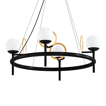 Daley 4 Pendant Chandelier 3D model image 1 