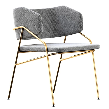 Sleek Line Chair 3D model image 1 