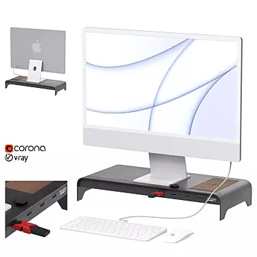 Computer monitor Fuscous Grey