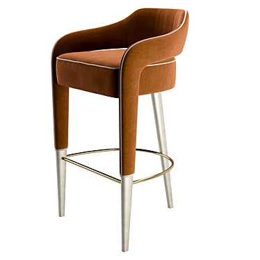 Invicta I Bar Stool: Seamless Design Excellence 3D model image 1 