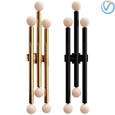 Gio Ponti Sconces: Iconic Italian Design 3D model image 1 