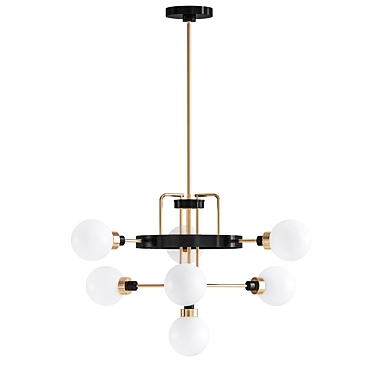 Andrea 7: Elegant 7-Light Chandelier 3D model image 1 