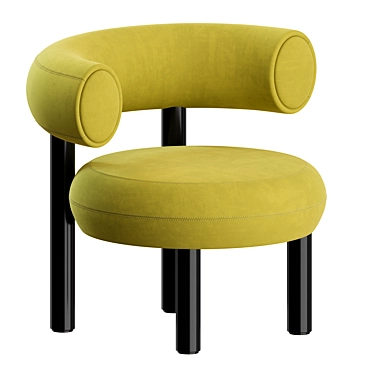 Tom Dixon Fat Lounge Chair: Sleek and Stylish Comfort 3D model image 1 