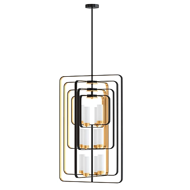 Iniguez 12-Light Tiered Chandelier 3D model image 1 