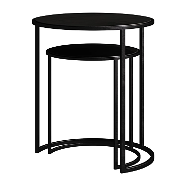 Elegant Godfrey Coffee Tables: Dark Copper Beauty 3D model image 1 