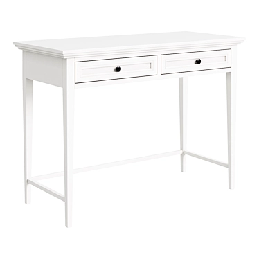 Junior Dressing Table: Compact Design with 2 Spacious Drawers 3D model image 1 