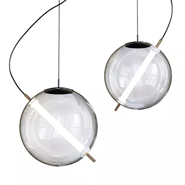 Modern Pendant Light Fixture 3D model image 1 