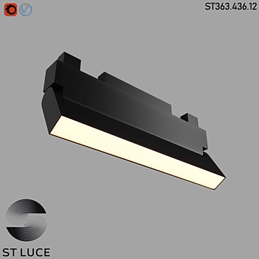 STAMI Magnetic Track Light - Modern HighTech Lighting 3D model image 1 