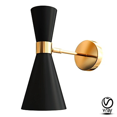 Elegant Quinn Sconce 3D model image 1 