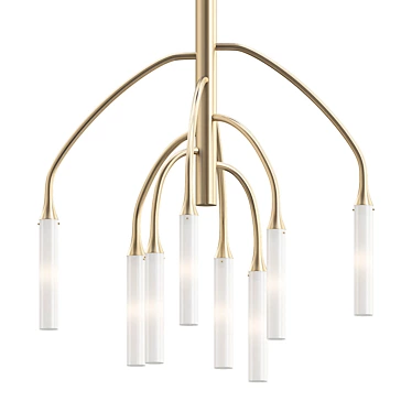 Elegant Crystal Chandelier 14521 3D model image 1 