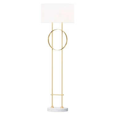  Eichholtz KAISER Brass Floor Lamp 3D model image 1 