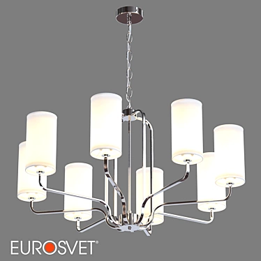 Elegant Eurosvet Purezza Chandelier 3D model image 1 