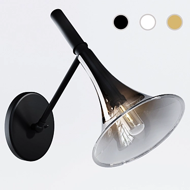 Italamp Baffo 7026/AP: Elegant Wall Lamp 3D model image 1 
