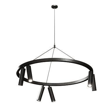 Modern Pendant Ring Lamp 3D model image 1 