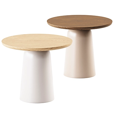 Minimalist Turn Side Table 3D model image 1 