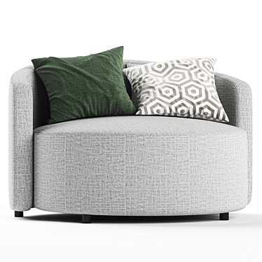 Cosybed Loveseat Sofa: Elegant and Comfy 3D model image 1 