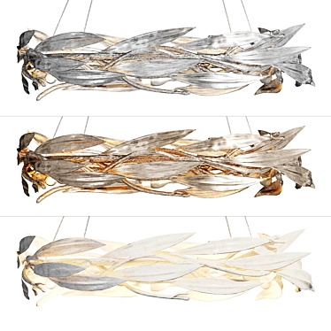 Elegant Branch Chandelier in Various Finishes 3D model image 1 