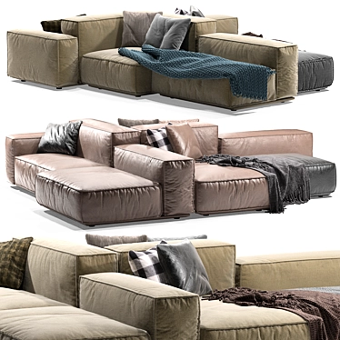 Timeless 1976 Design Sofa 3D model image 1 