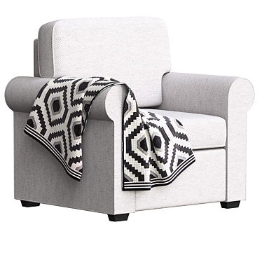 Timeless Hampton Armchair 3D model image 1 