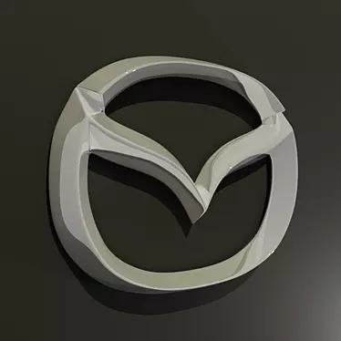 Dynamic Mazda Logo: Perfect for Your Auto Salon 3D model image 1 