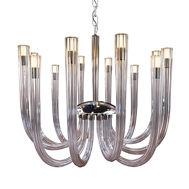 Elegant Concord Chandelier by Lampatron 3D model image 1 