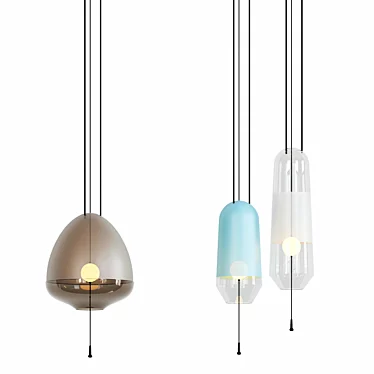 Limpid: Handblown Glass Lights 3D model image 1 