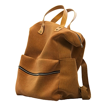 Camel Brown Bag - Stylish and Spacious Handbag 3D model image 1 
