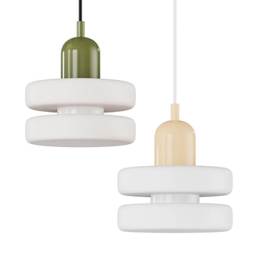 Double Puck Pendant | Hanging Lamp 3D model image 1 