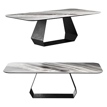 Marblee Designer Dining Table 3D model image 1 